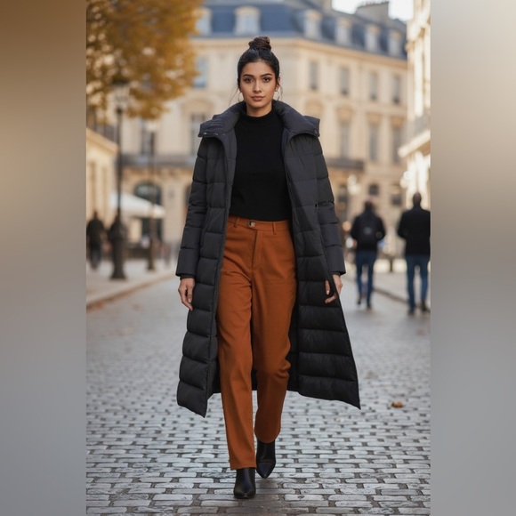 Lands end down maxi winter coat - Picture 2 of 6